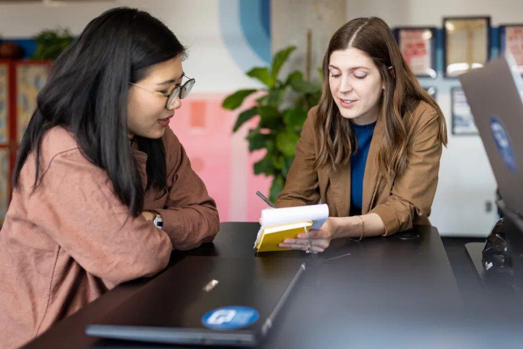 Sara Gentzler goes over the story with investigative reporter Yanqi Xu