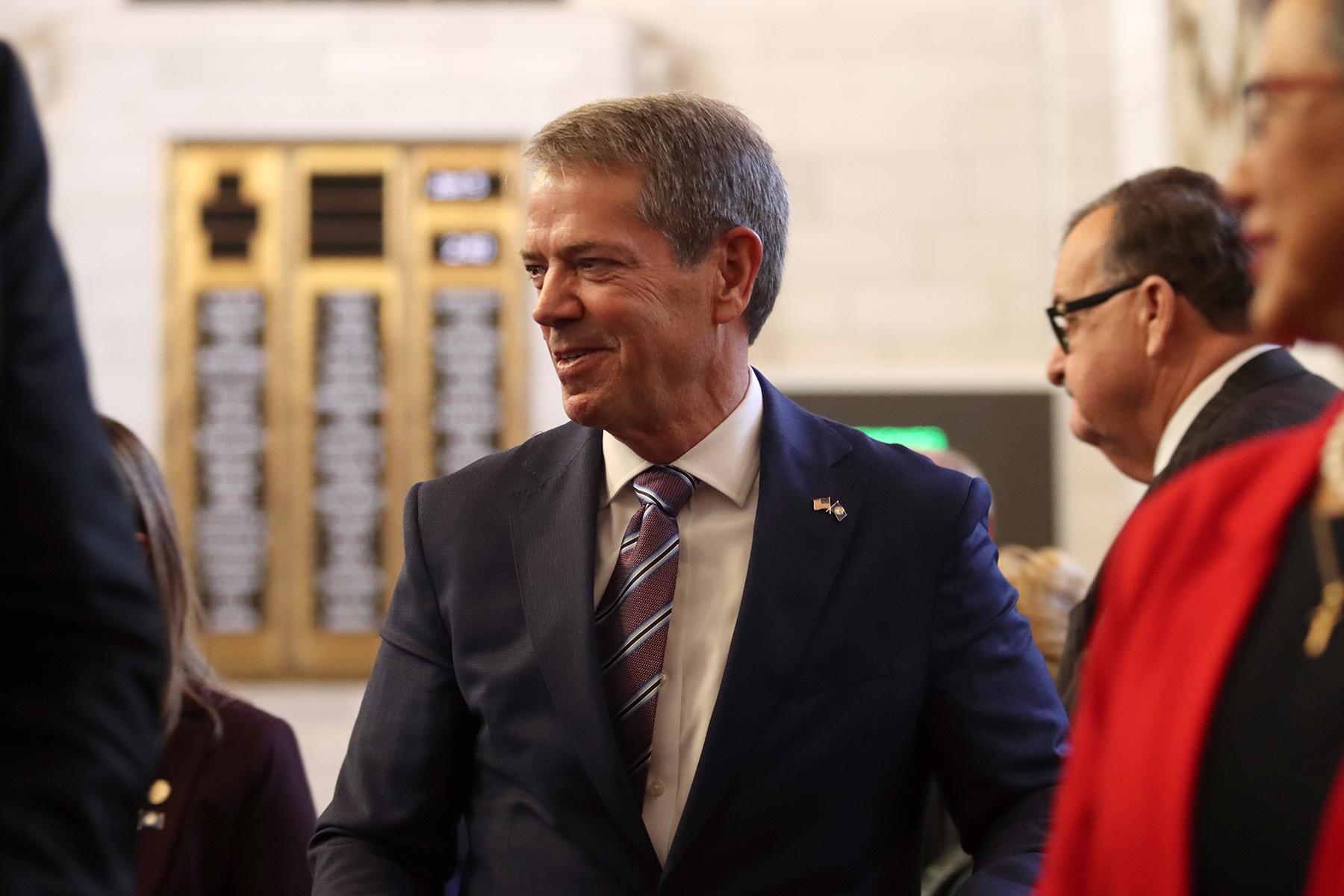 Nebraska Governor Jim Pillen, after being sworn into office