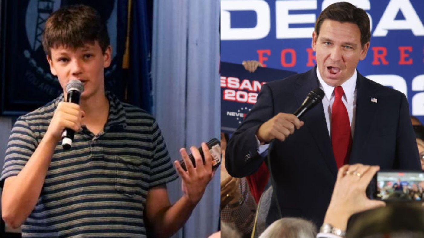 DeSantis and 15-Year-Old Reporter
