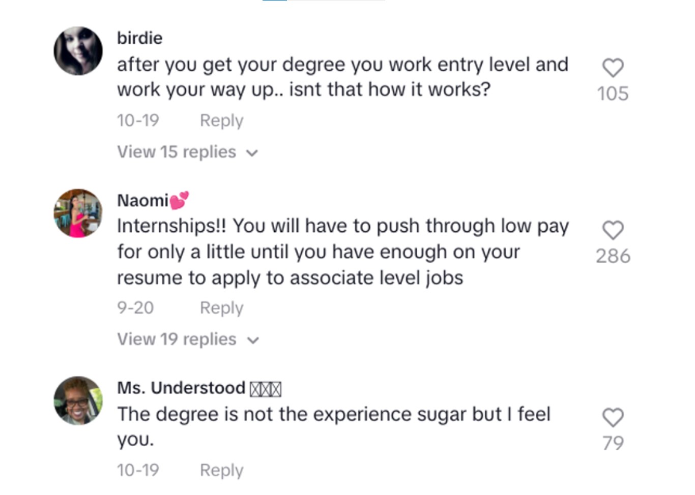 Comments section from TikTok video by @fitnesswithalison