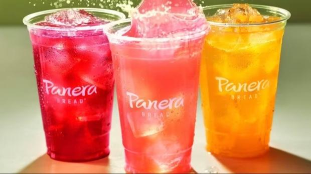Three variants of Panera’s lemonade drinks